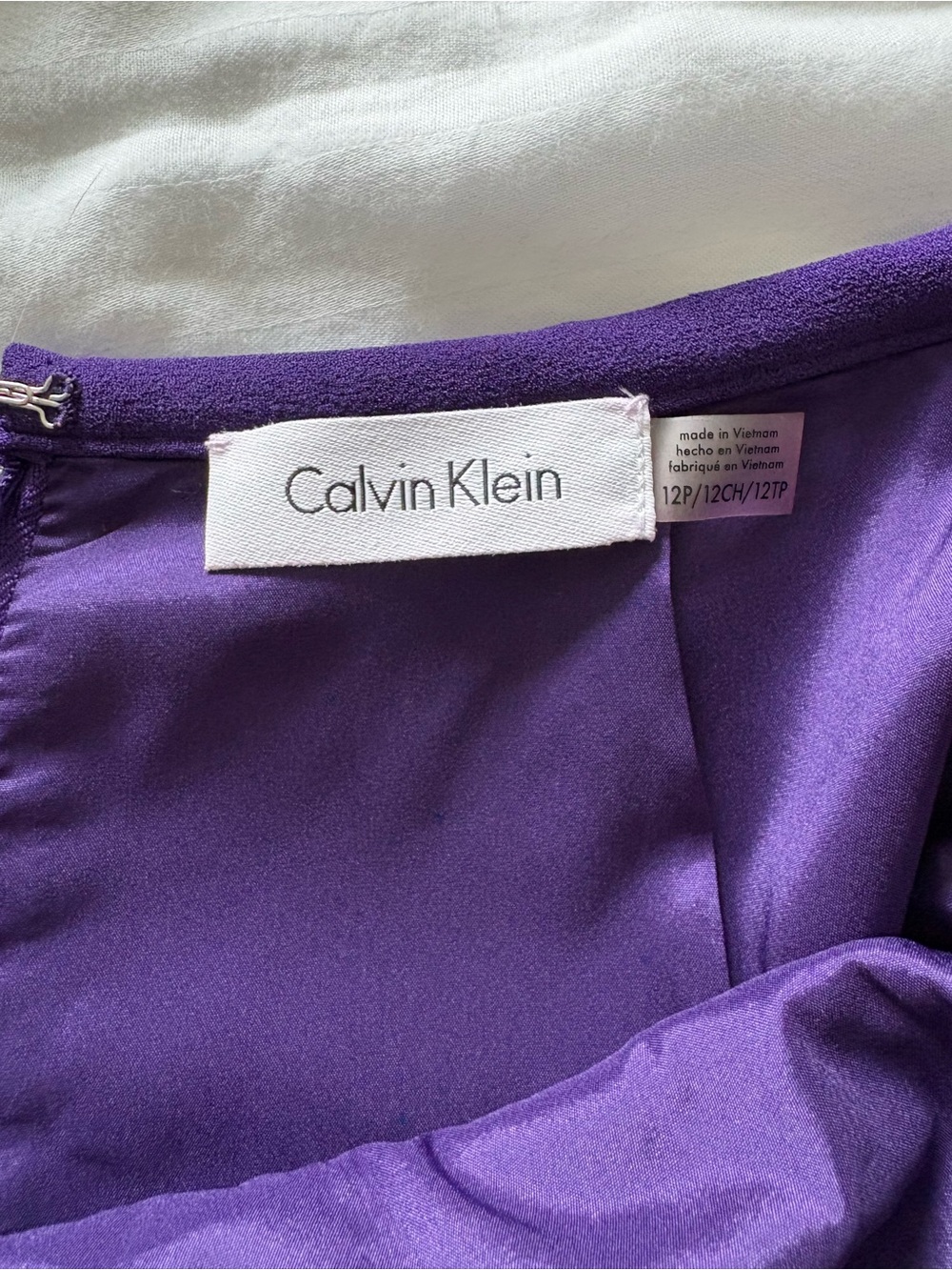 Calvin Klein Classic Purple Pencil Skirt Office Skirt Size 12 Office Chic - Picture 2 of 7